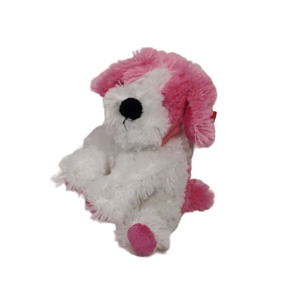 Ty Beanie Babies Collection Snuggins Plush Dog Stuffed Animal Toy Pink 4" x 5" - Picture 2 of 10